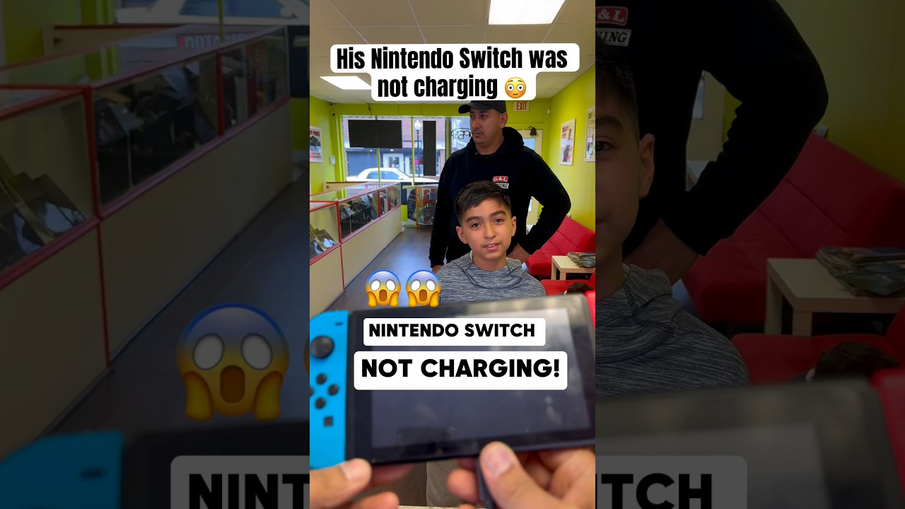 Nintendo switch stopped charging out of nowhere😱 #shorts #nintendo #android #samsung #apple #iphone
