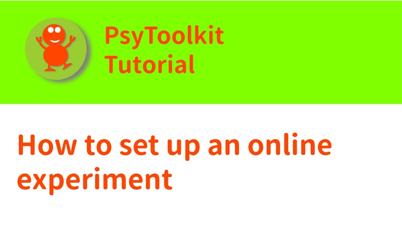 Set up an online study with an experiment -- Great for University Students