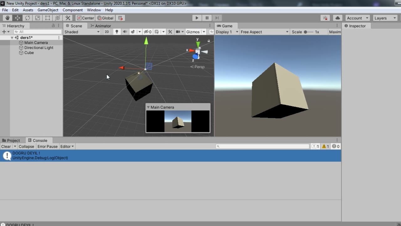 Dərs 3. Operatorlar (Operators) Unity/C# dərsləri
