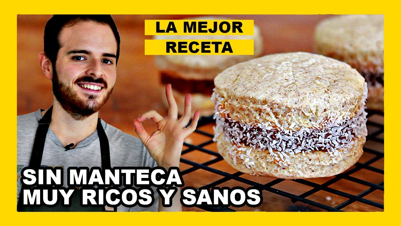 🔶 Como hacer ALFAJORES de MAICENA VEGANOS con ACEITE (Receta MUY F&Aacute;CIL)