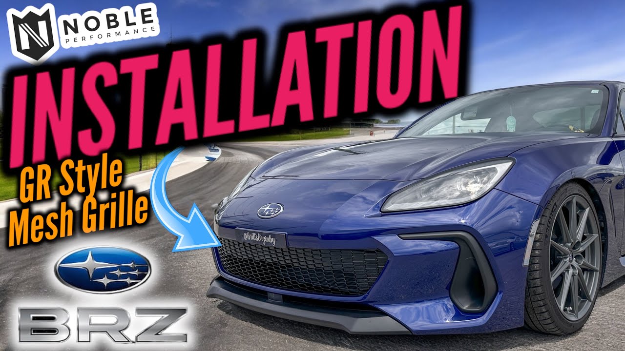 Installation Noble GR Style Mesh Grille Gloss Black - 2022+ BRZ
