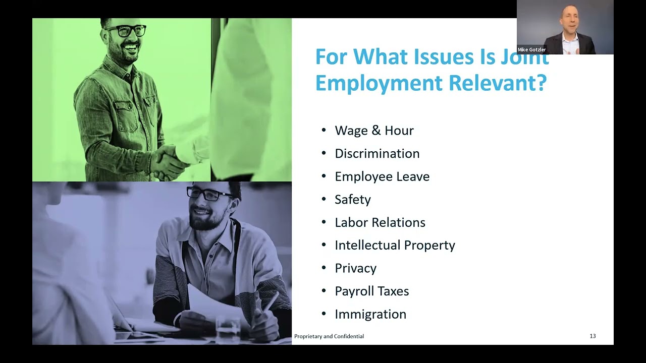 The Contingent Workforce Playbook Webinar Series - Session 1: The Legal Framework and Federal Rules