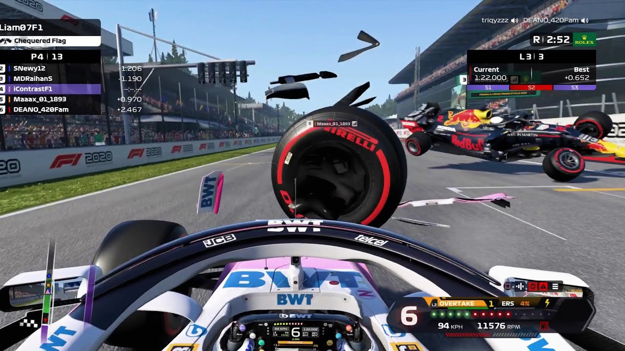 F1 2020, но проклята нечистоплотными гонщиками.