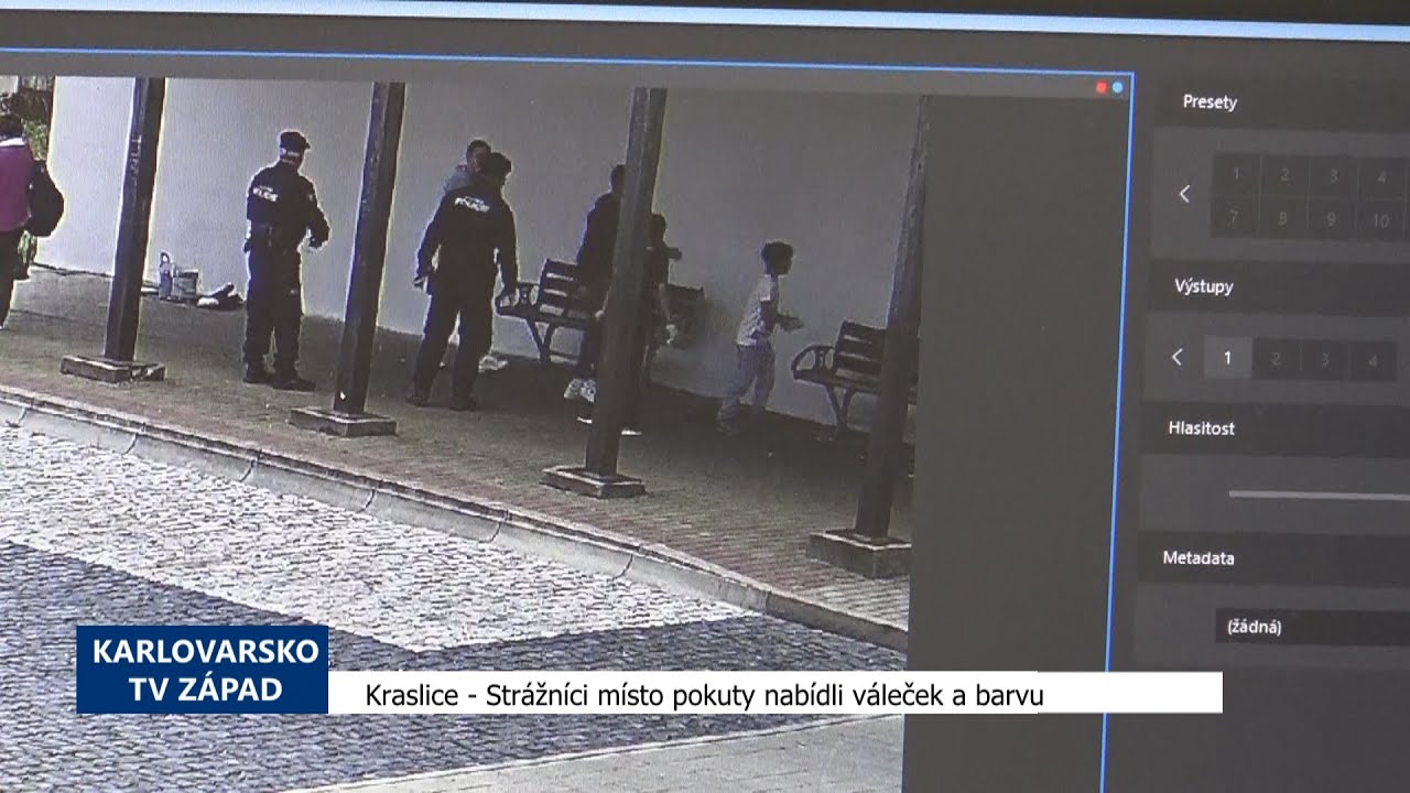 Kraslice: Strážníci místo pokuty nabídli váleček a barvu (TV Západ)