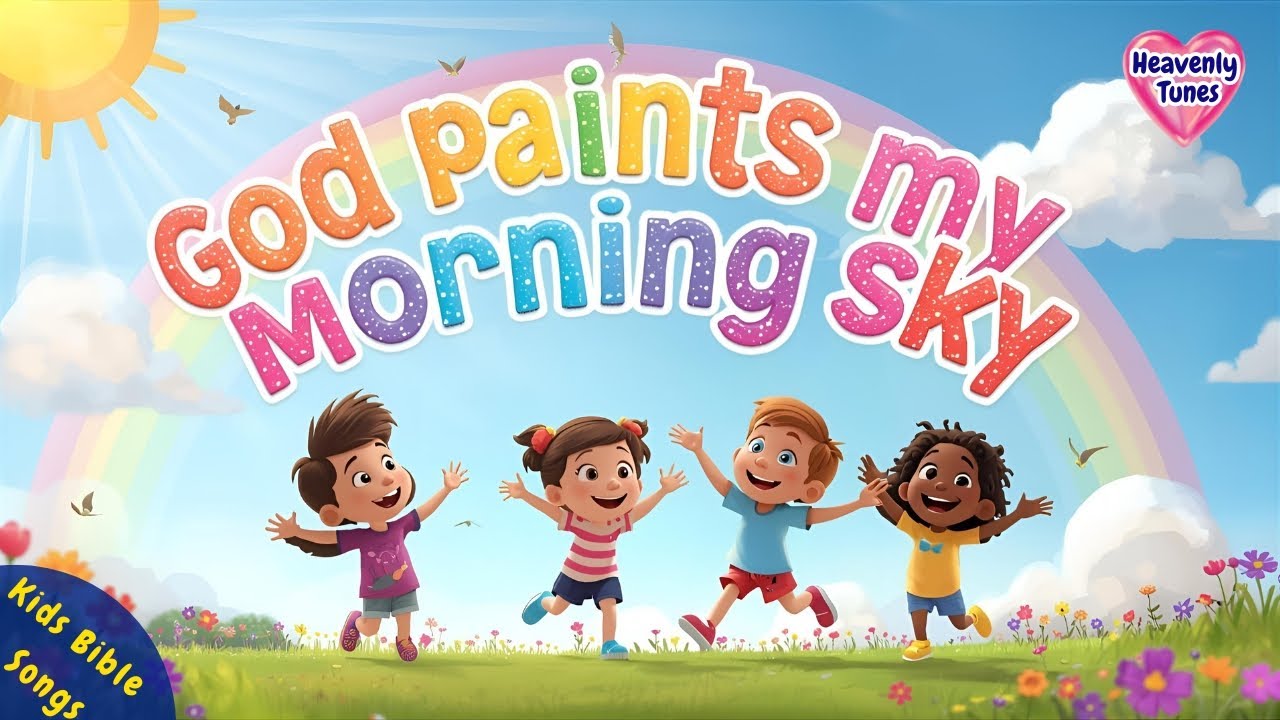 God Paints My Morning Sky | Bible Songs for Kids & Toddlers | Christian Sundays school songs
