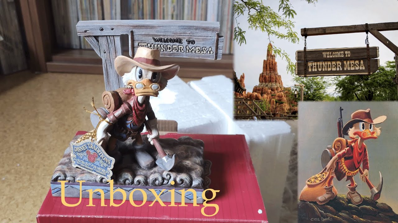 Wenn Comic auf Freitzeitpark trifft - Unboxing der Disneyland Paris Traditions Dagobert Thunder Mesa