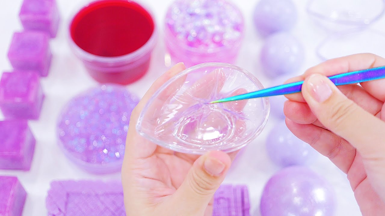 ASMR SLIME SOAP CRACKING/Crunchy Slime/Cutting Soap/Peel off film/Clay Cracking スライム・石鹸削り・クレイクラッキング