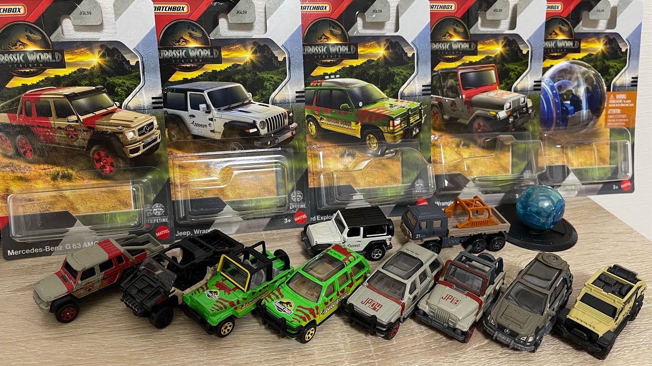【JURASSIC WORLD】【MATCHBOX】マッチボックスのジュラシックワールドに登場する車のアソートを買って来ました！映画のあのシーンが甦りますね