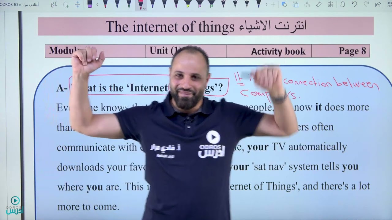 قطعة 3 انترنت الاشياء ( the internet of things ) حصة المنهاج الوحدة الاولى (15)