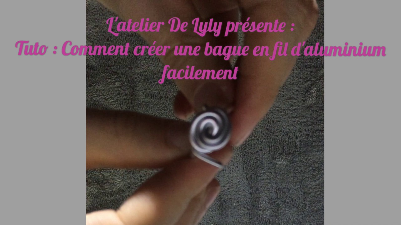 •TUTO• : CRÉER UNE BAGUE EN FiL D'ALUMiNiUM FACILEMENT