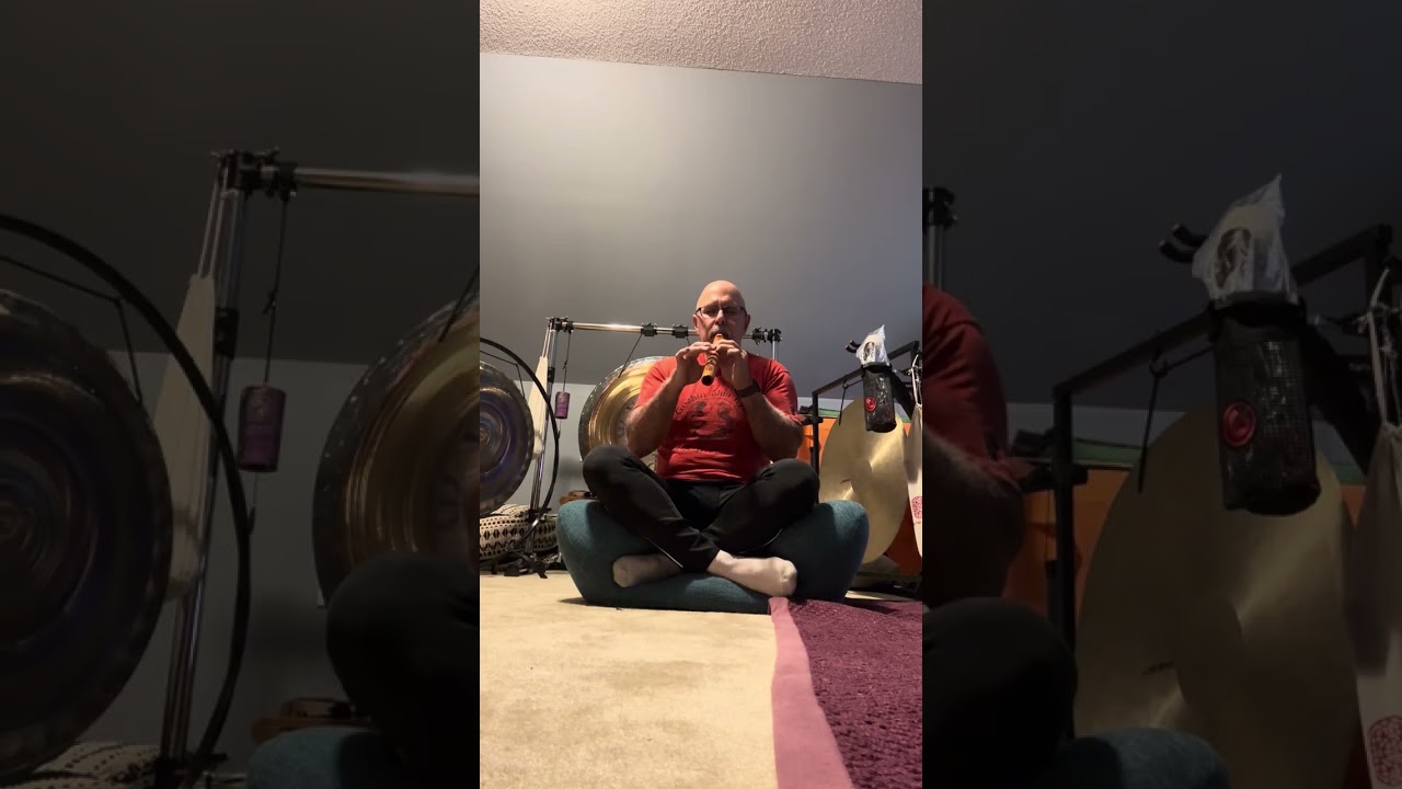 Playing A minor High Spirits Native American Flute from Meditate School of Mindfulness and Sound