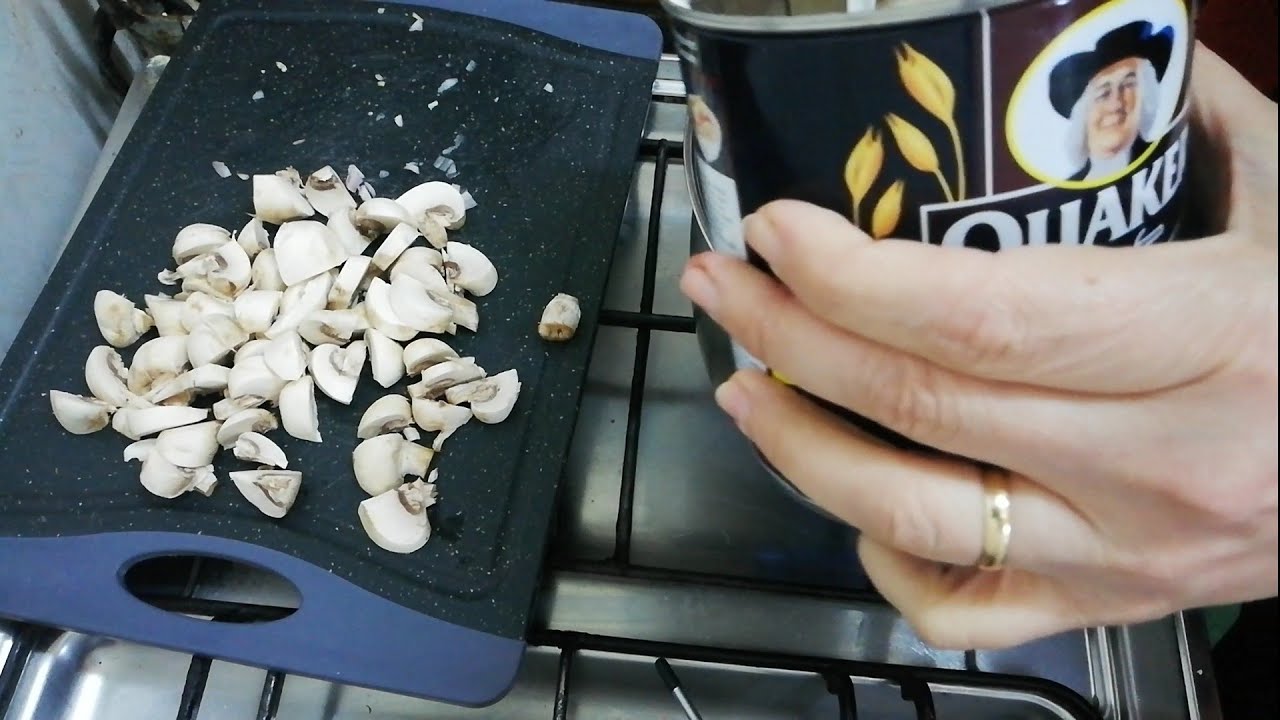 شوربة المشروم بالشوفان