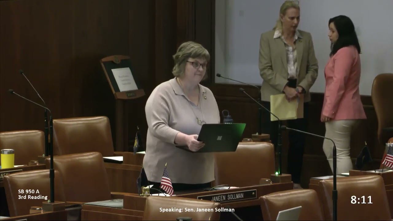 Senator Sollman carries SB 950 A on the Senate Floor