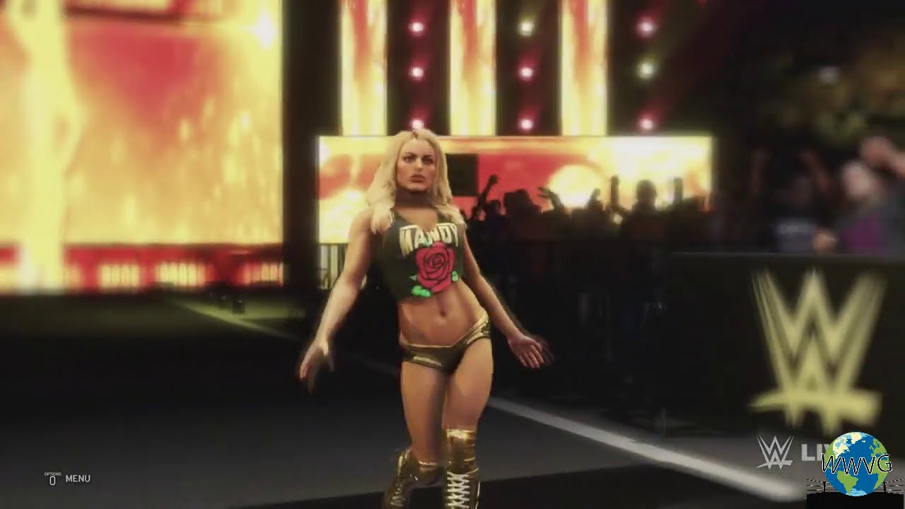 #MandyRose Entrance in All WWE Videogames (Included #WWE2K20)