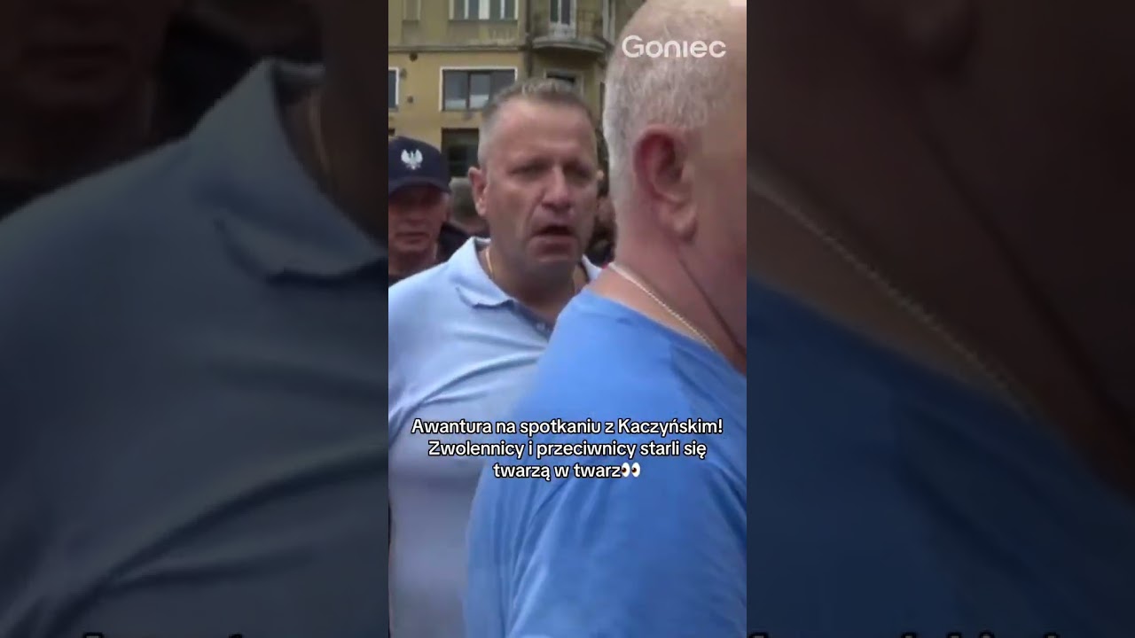 AWANTURA NA SPOTKANIU Z KACZYŃSKIM! ZWOLENNICY I PRZECIWNICY STARLI SIĘ TWARZĄ W TWARZ