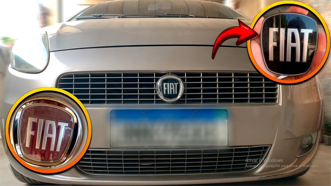 Pintando EMBLEMA FIAT de Black Piano em Casa!