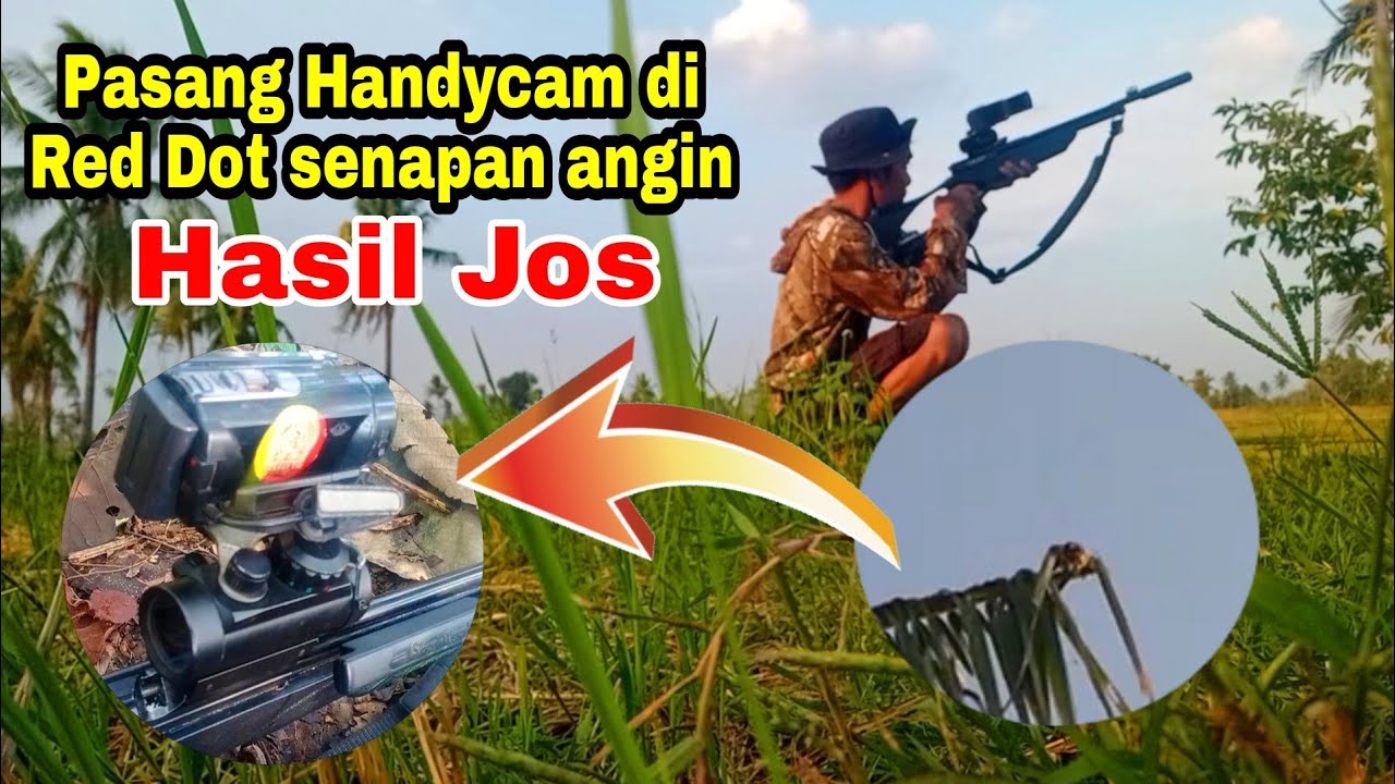 Pasang camera untuk Red Dot senapan angin sangat bagus #bugisstory