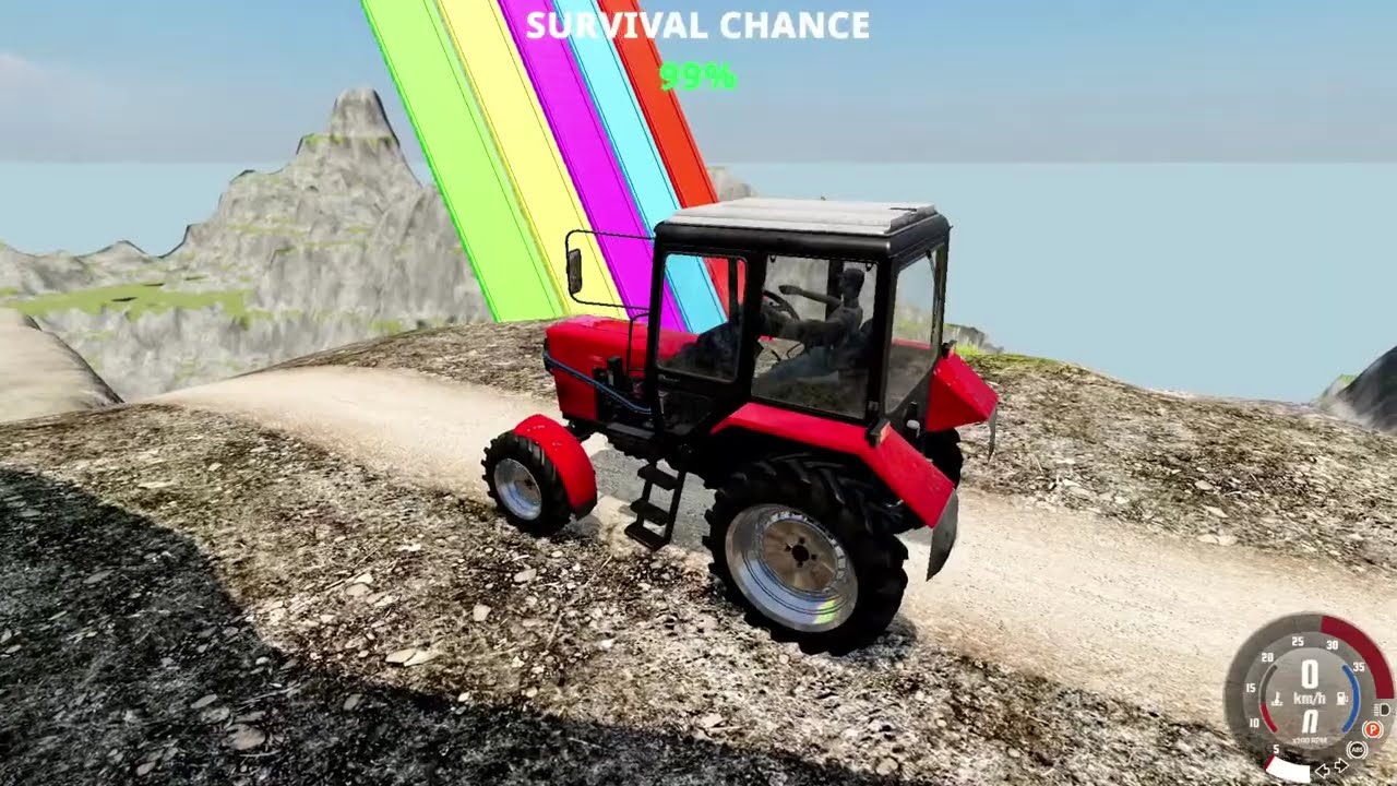 BeamNG.Drive #10 Leap Of Death Car Jumps and Falls Crashes