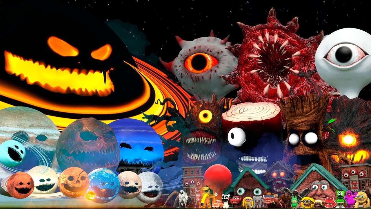 NEW BLACK HOLE WAKE UP FAMILY VS SUPER WORM, HORROR TREE AND HOUSE MONSTER (Garry's Mod)