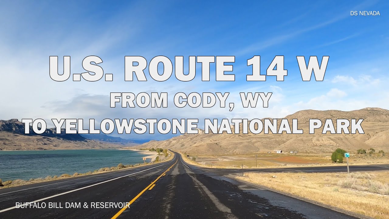 U.S. Route 14 W From Cody, WY To Yellowstone National Park - Scenic Drive 4K