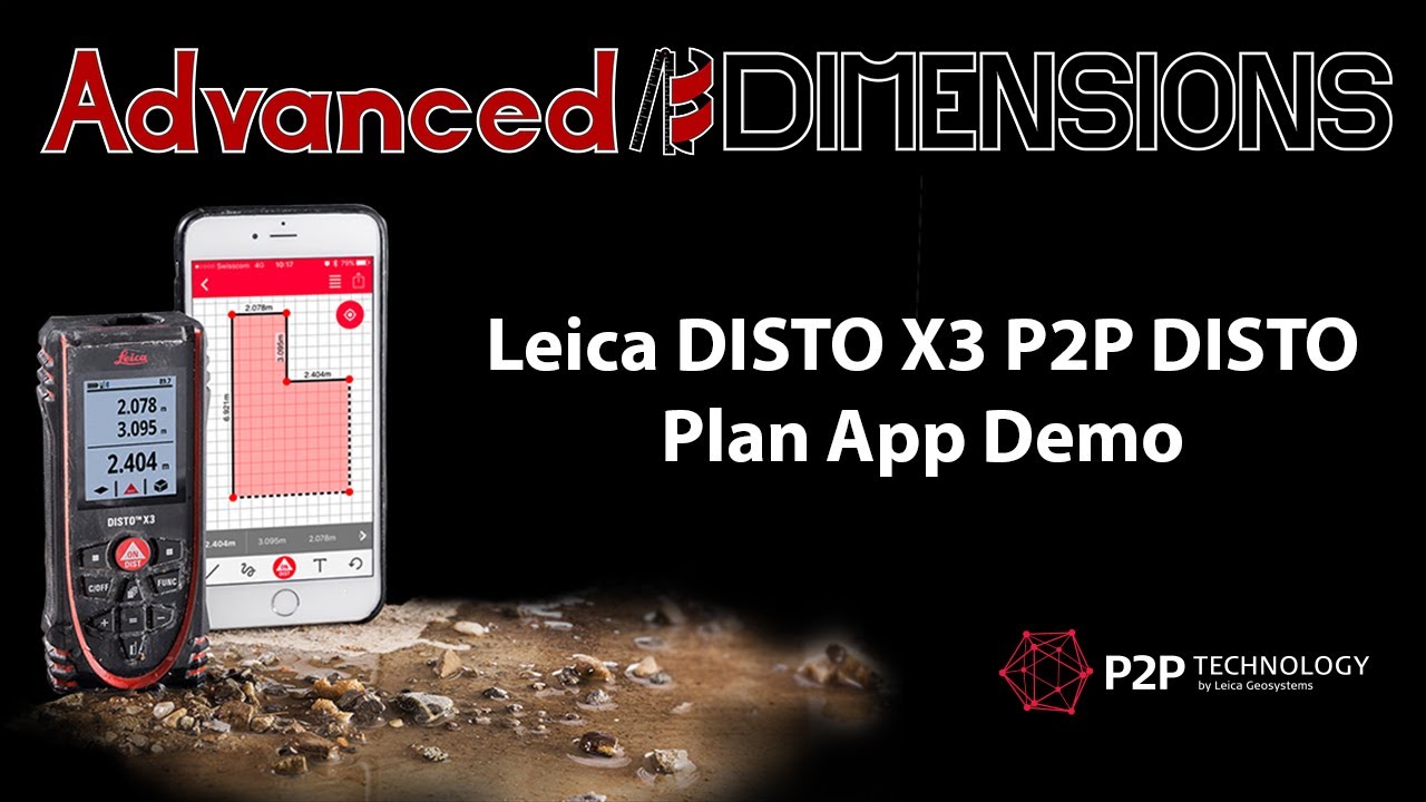 Leica DISTO X3 P2P DISTO Plan App Floorplan Demo