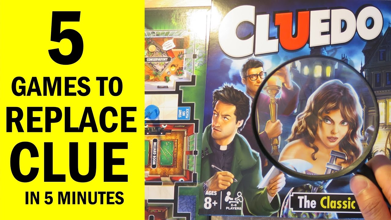 Top 5 Mystery Themed Board Games for fans of Clue / Cluedo, Sherlock Holmes & New Gamers