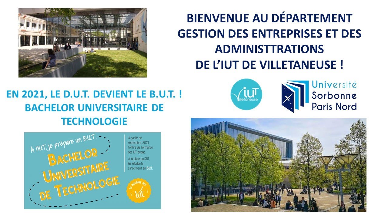BUT GEA VILLETANEUSE - Présentation réalisée pour la JPO