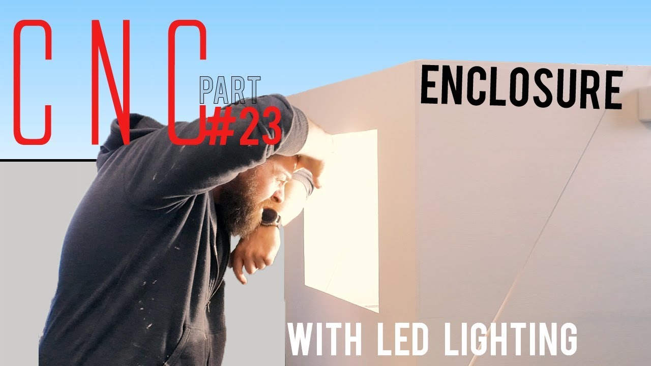 First DIY CNC build (part 23) - Enclosure | LED | soundPROOFING | dB