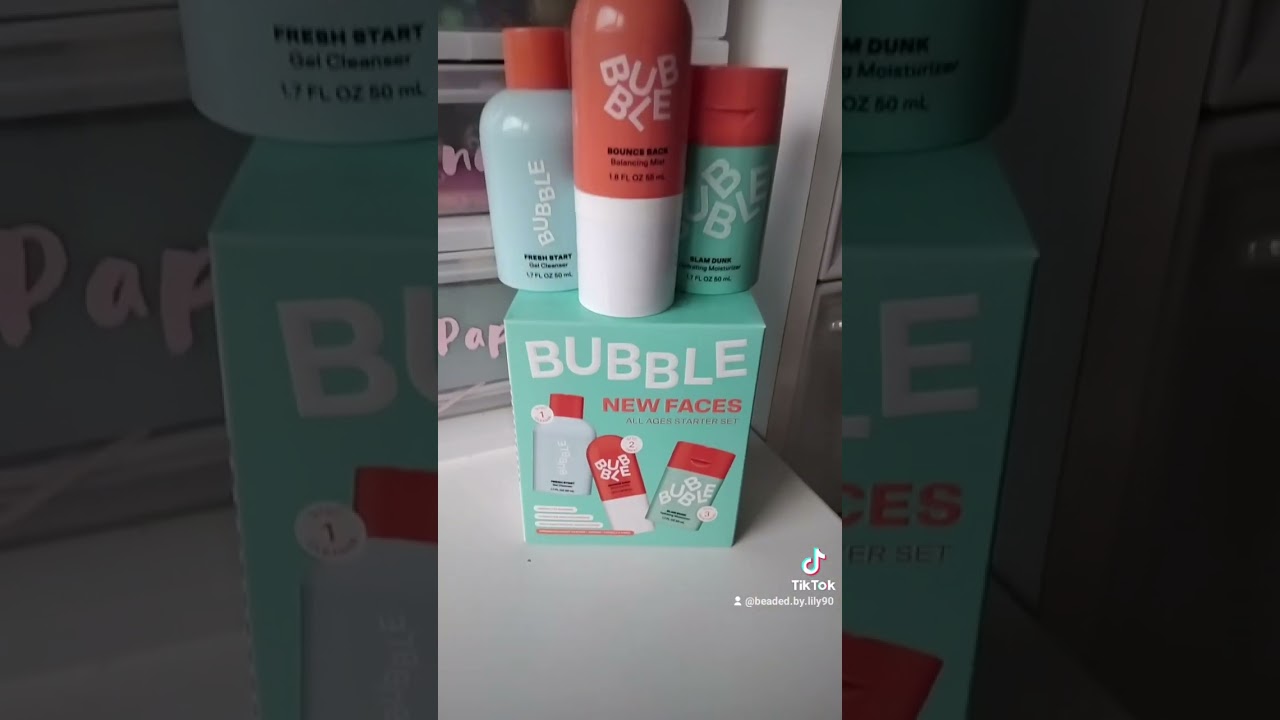 unbox a bubble skincare set with me