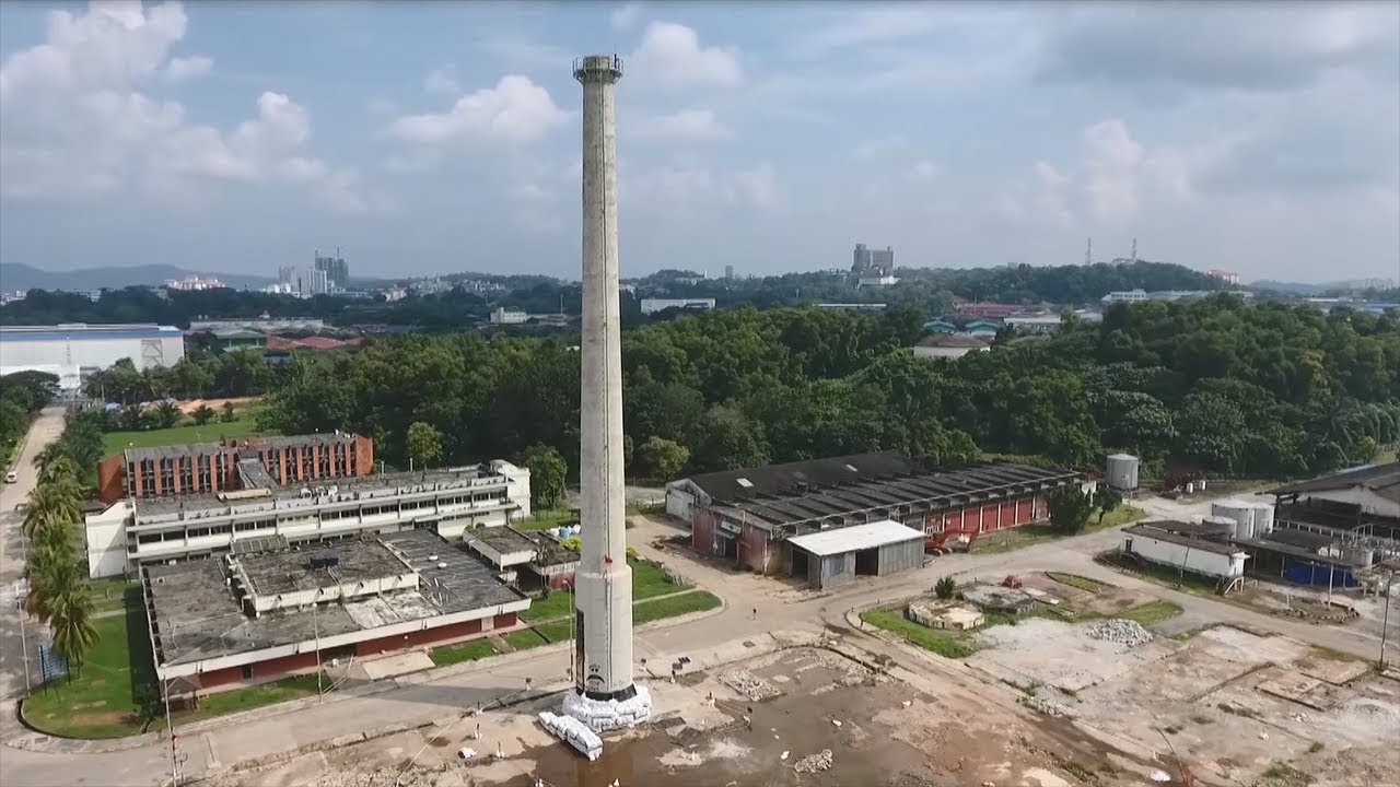 First ever controlled demolition blast in Malaysia