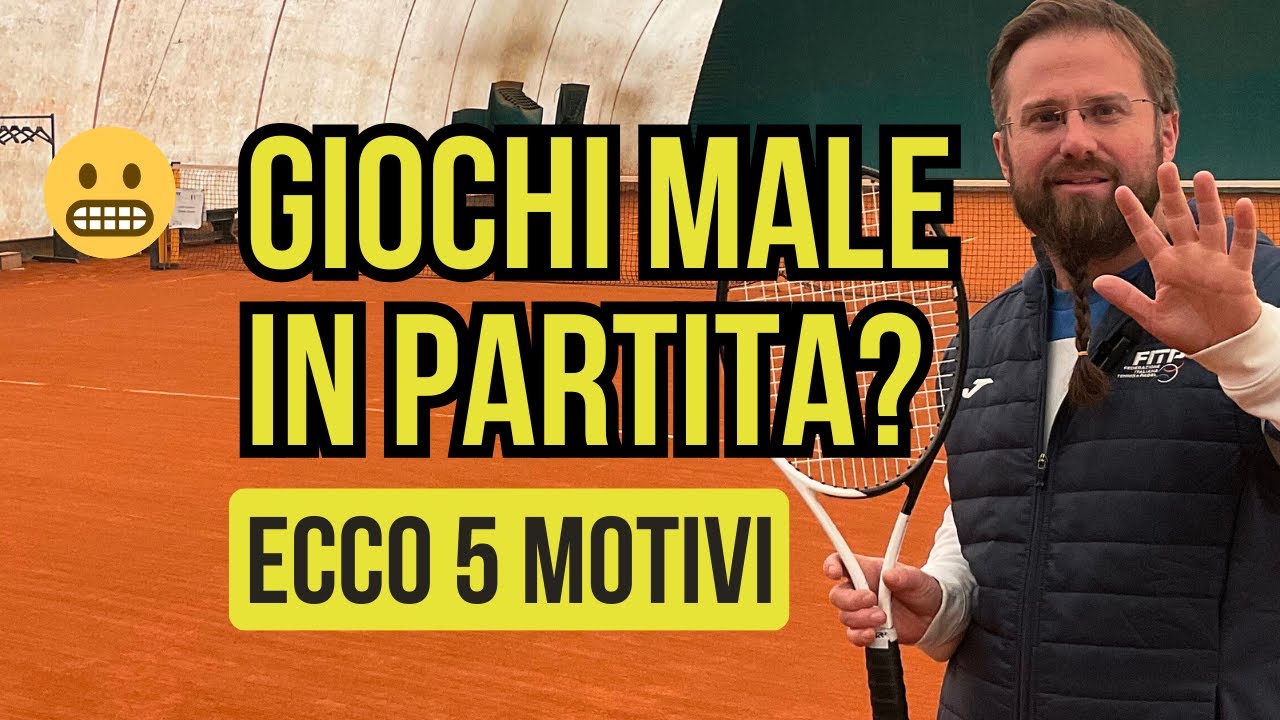Giochi Male in Partita a Tennis? Ecco i 5 Errori che Ti Bloccano