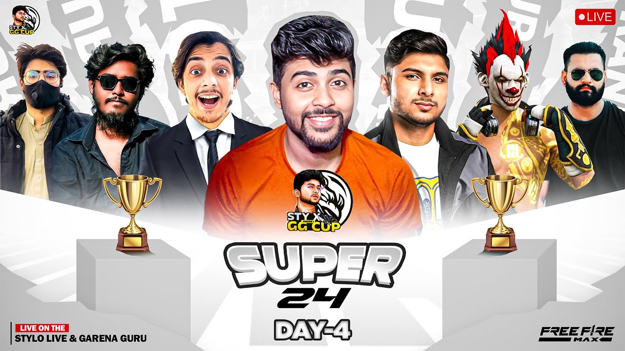 STY x GG CUP🏆SUPER 24😮DAY-4😎 #thestylolive - freefirelive