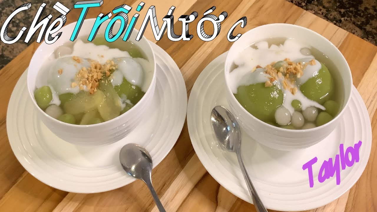 Cách Nấu Chè Trôi Nước Lá Dứa Đường Phèn Mềm Dẻo Thơm Ngon - Glutinous Rice Ball Dessert - Taylor