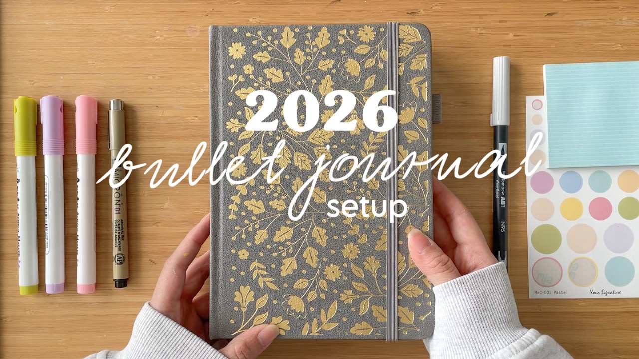 Как начать вести Bullet Journal 🖋️ Мой план на 2026 год