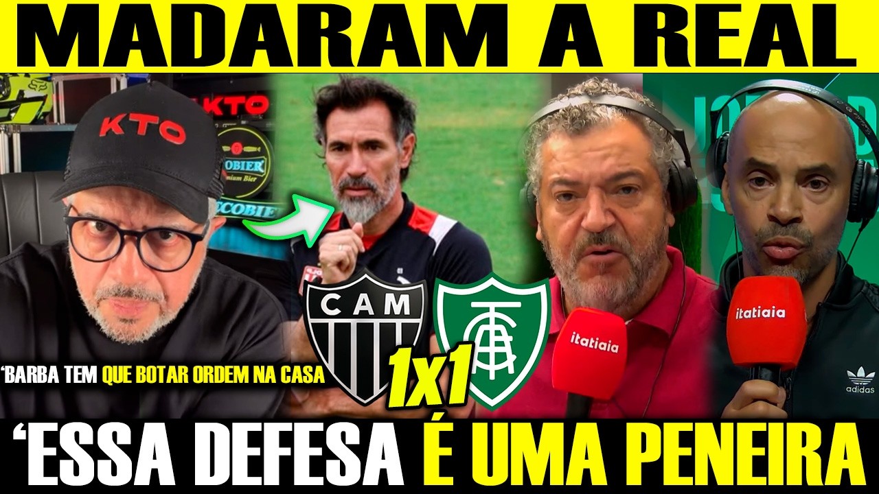 IMPRENSA FICA IRRITADA APÓS O GALO EMPATAR COM O AMÉRICA! ATLÉTICO 1X 1AMÉRICA