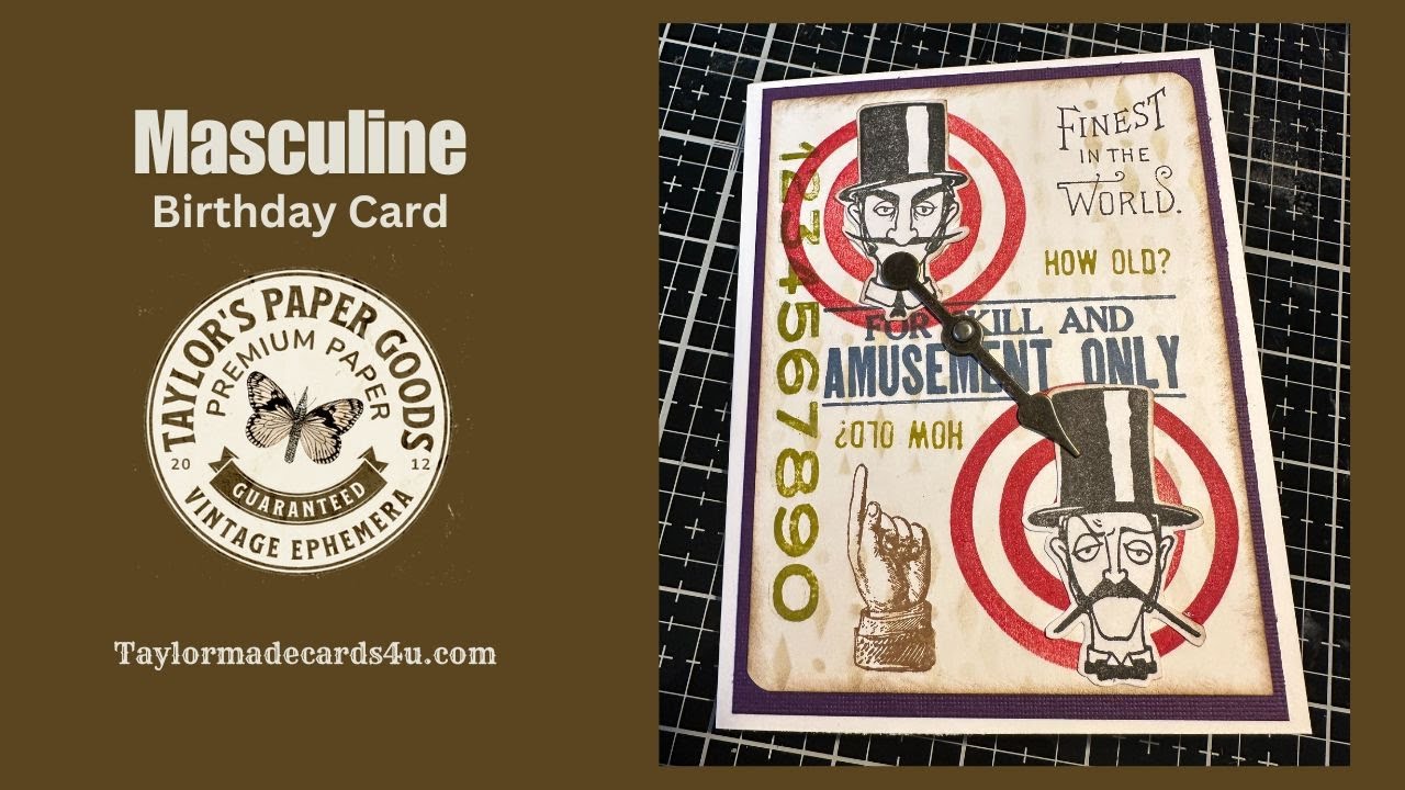 First card of 2026 - Masculine Birthday Card