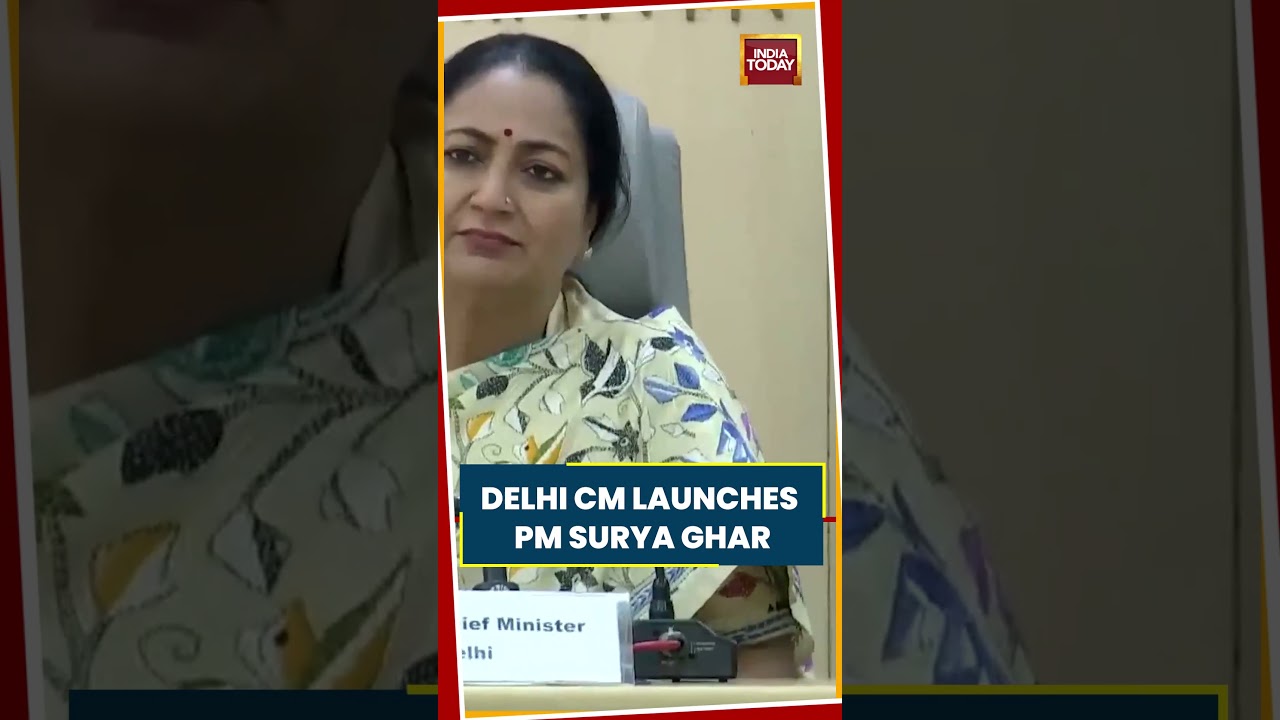 Delhi CM Rekha Gupta Launches PM Surya Ghar Scheme Registration In Capital #rekhagupta