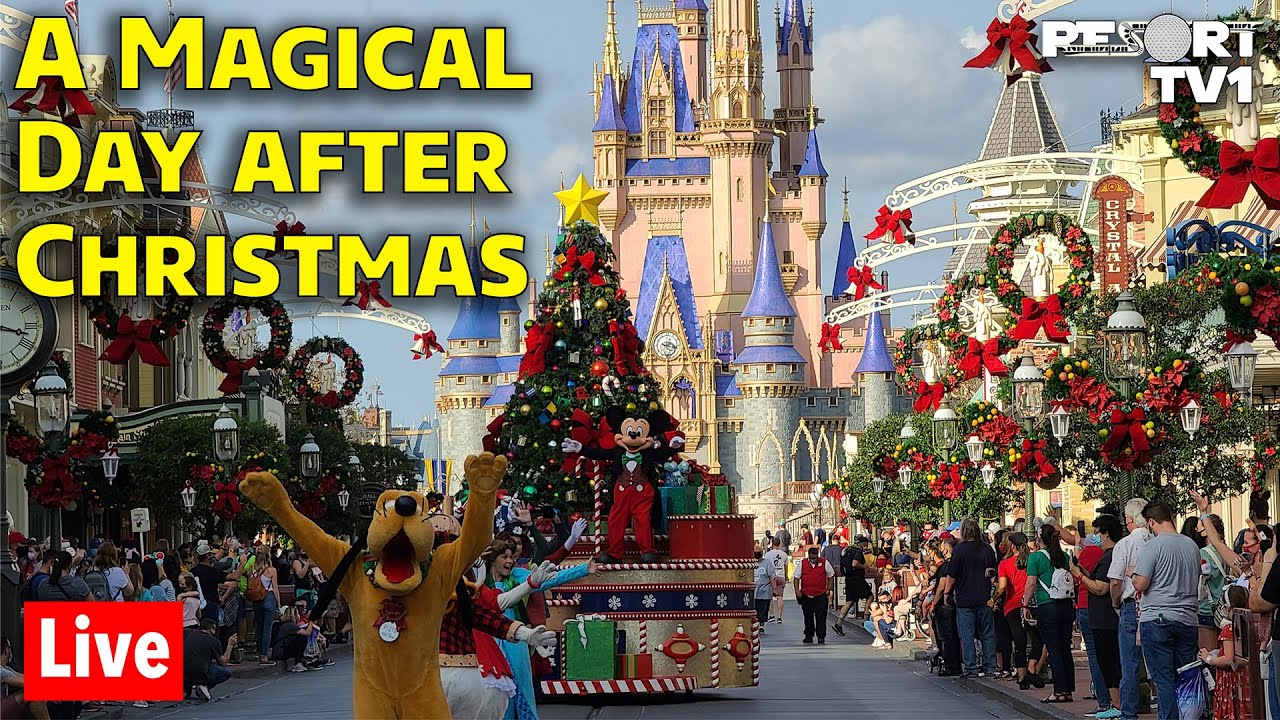 🔴Live: A Magical Day After Christmas - Magic Kingdom Open Late - Walt Disney World - 12-26-23