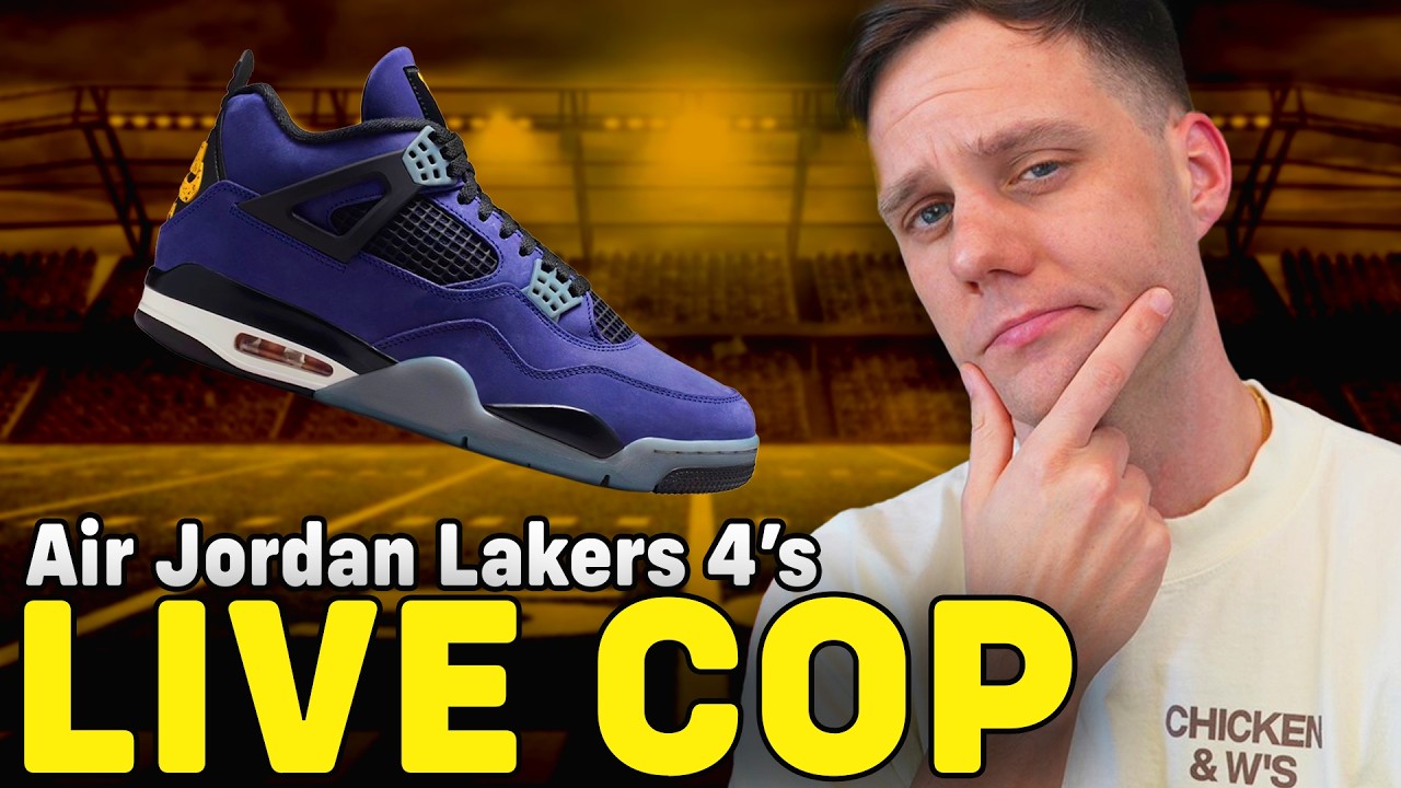 LIVE COP: AIR JORDAN 4 LAKERS