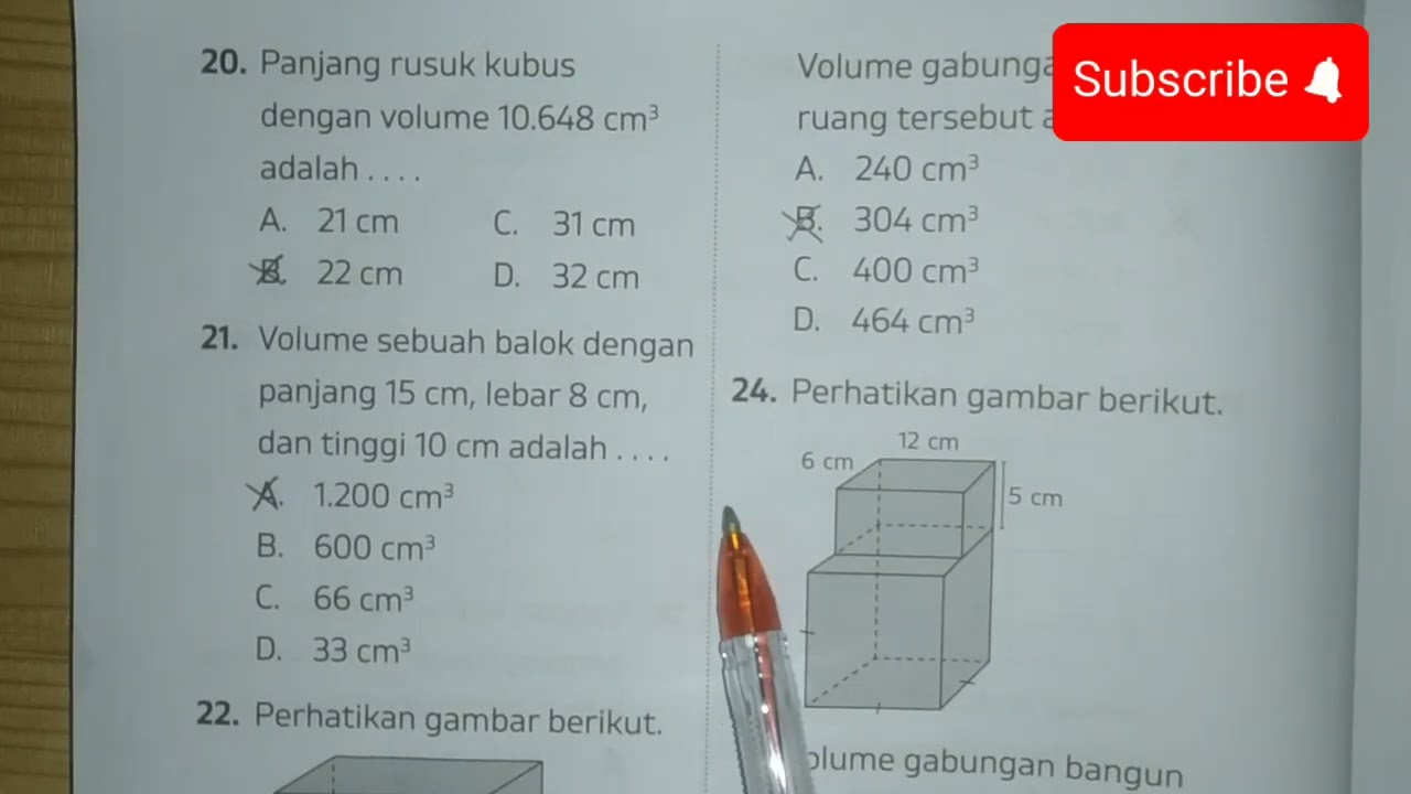 Part 2 Nuansa Belajar Latihan Akhir Tahun Halaman 261,Pembahasan Matematika kelas 5