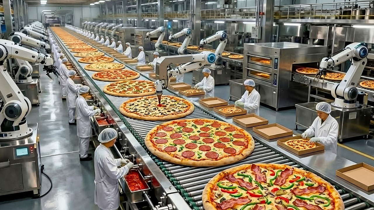 Inside an Automated Frozen Pizza Mega Factory