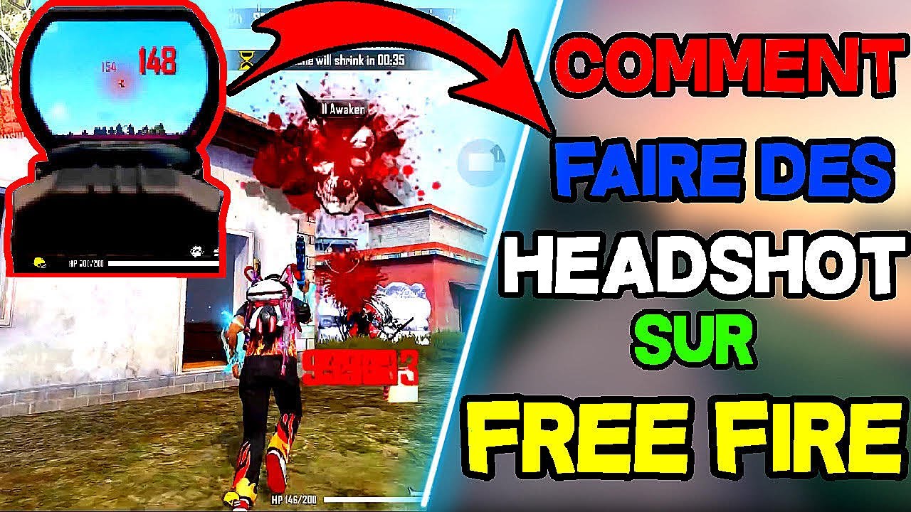 COMMENT FAIRE DES  HEADSHOT FREE FIRE
