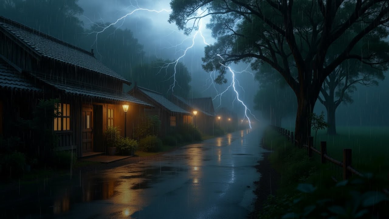 Sounds of Rain & Thunder for Deep Sleep – Relax Your Mind & Sleep Peacefully Tonight