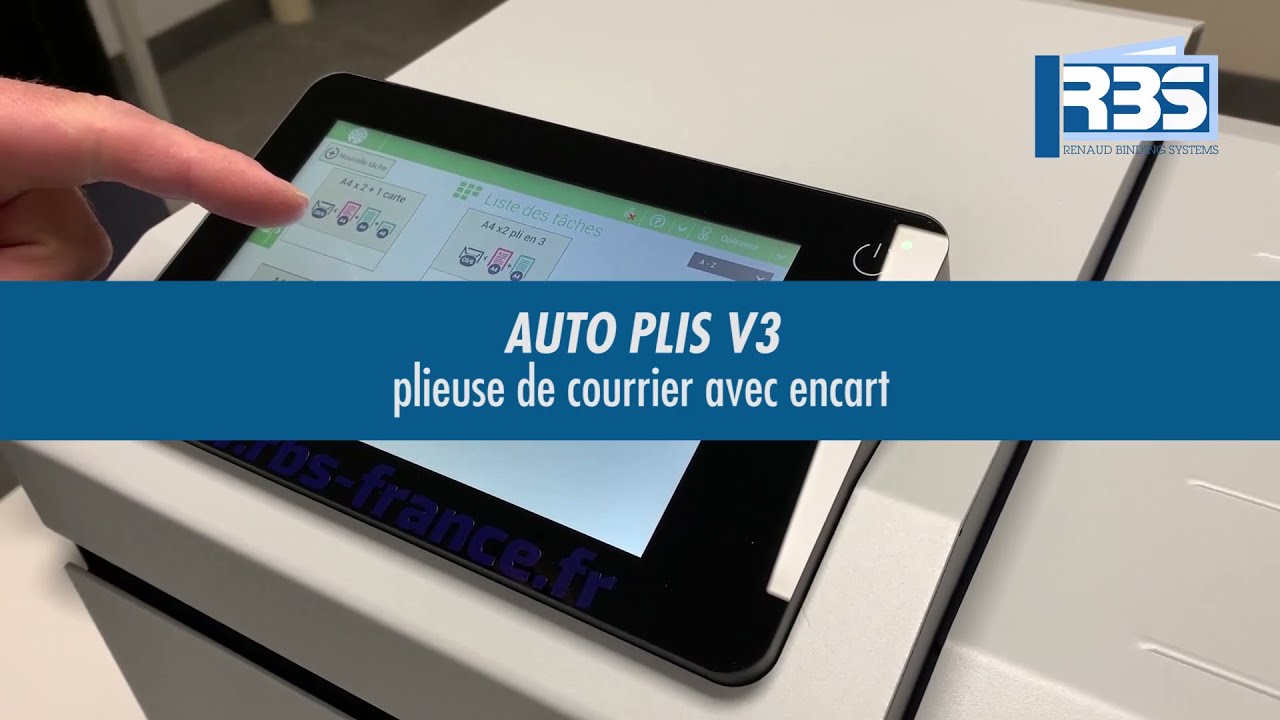 Plieuse de courrier avec insertion d'encart AUTO PLIS V3
