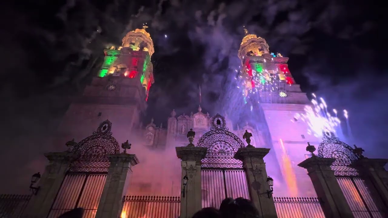 Encendido de la catedral de Morelia 21/9/2024.