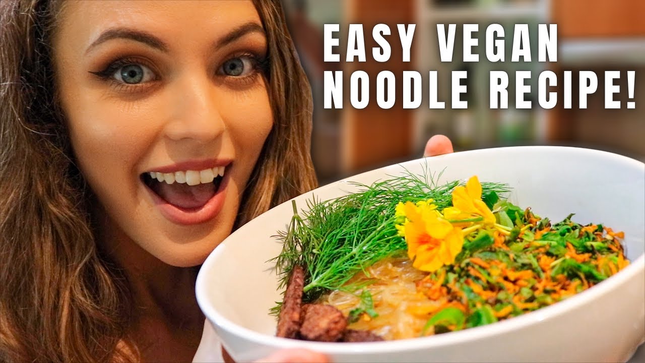 SUPER EASY VEGAN NOODLE RECIPE!