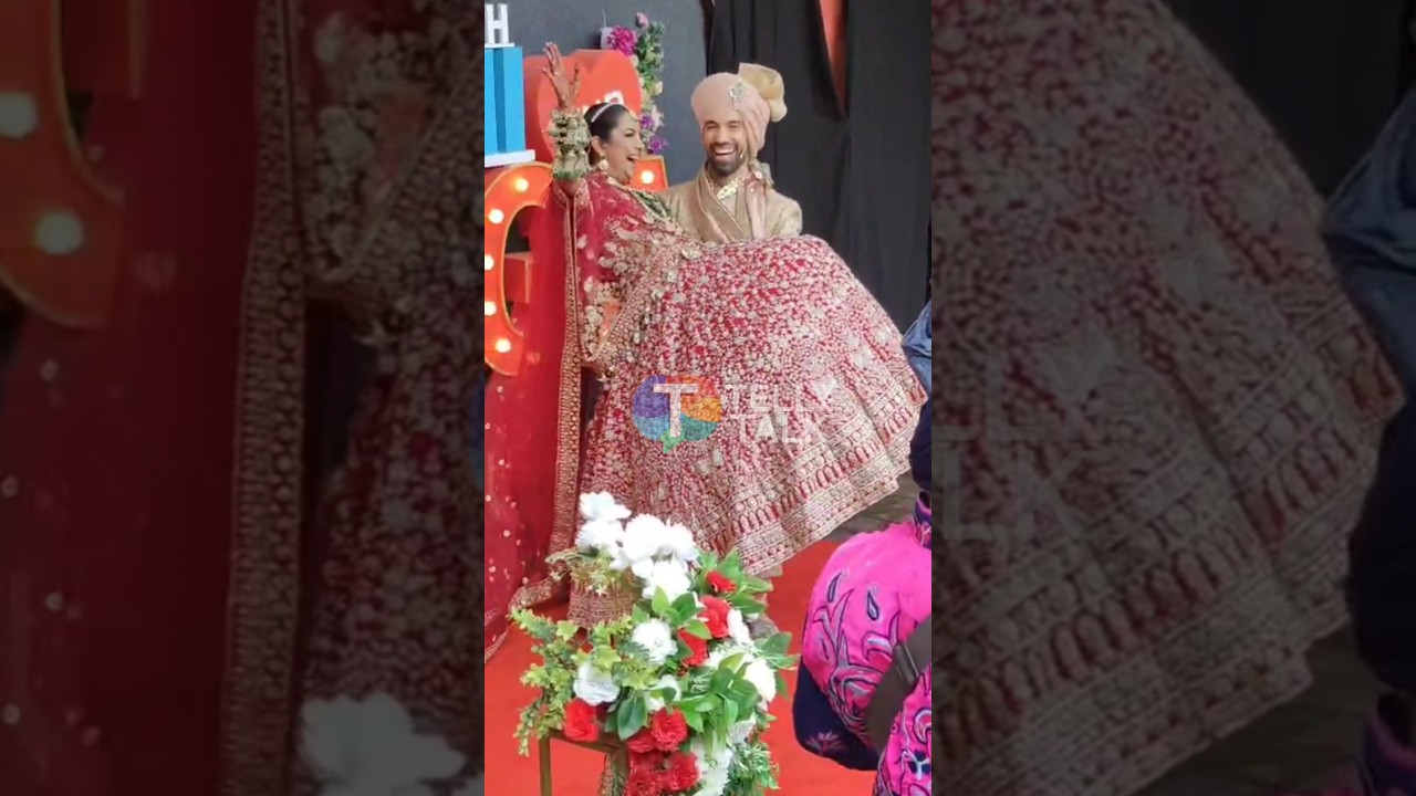 Avika Gor & Milind Chandwani's FIRST video after wedding; Dance to the beats of Dhol 🤩 #shorts