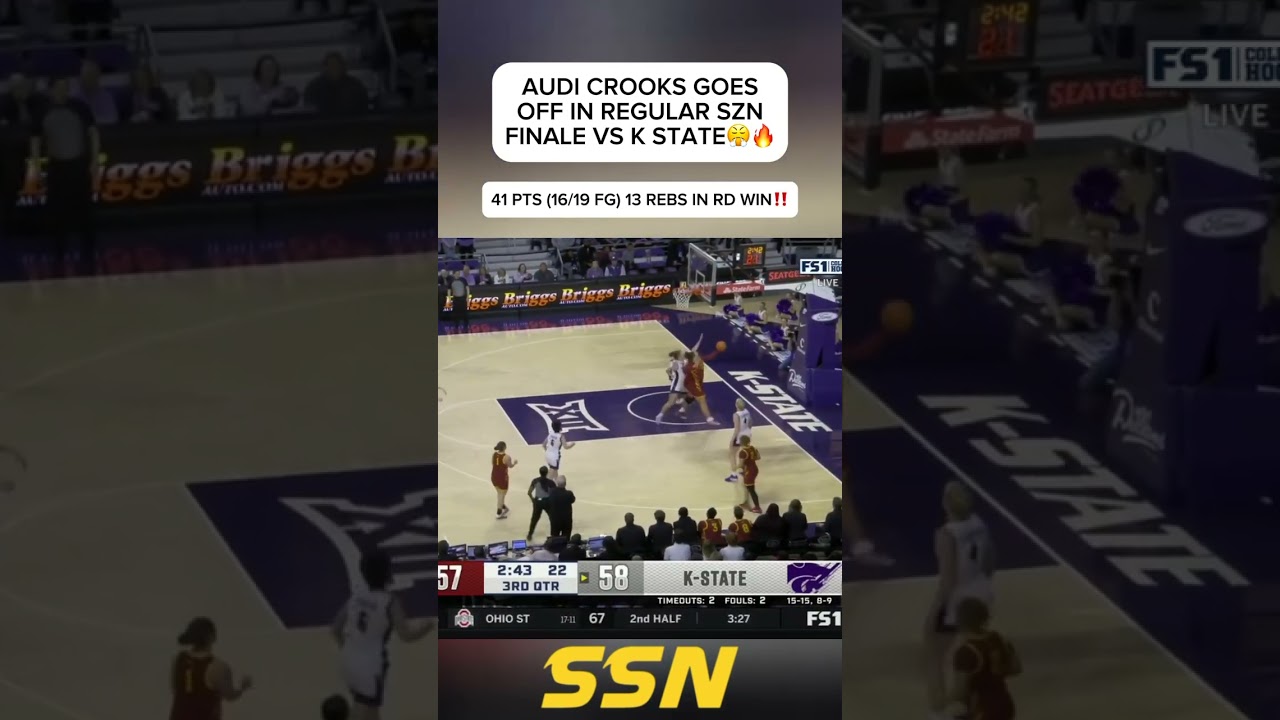 AUDI CROOKS CAPS OF REGULAR SEASON WITH PURE DOMINATION😤🔥‼️