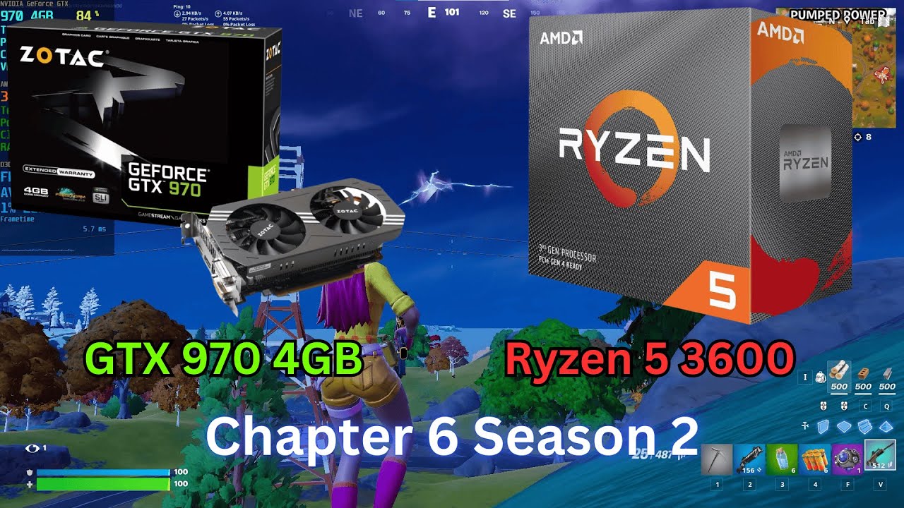 GTX 970 + Ryzen 5 3600 | Fortnite Chapter 6 Season 2 | Performance Mode