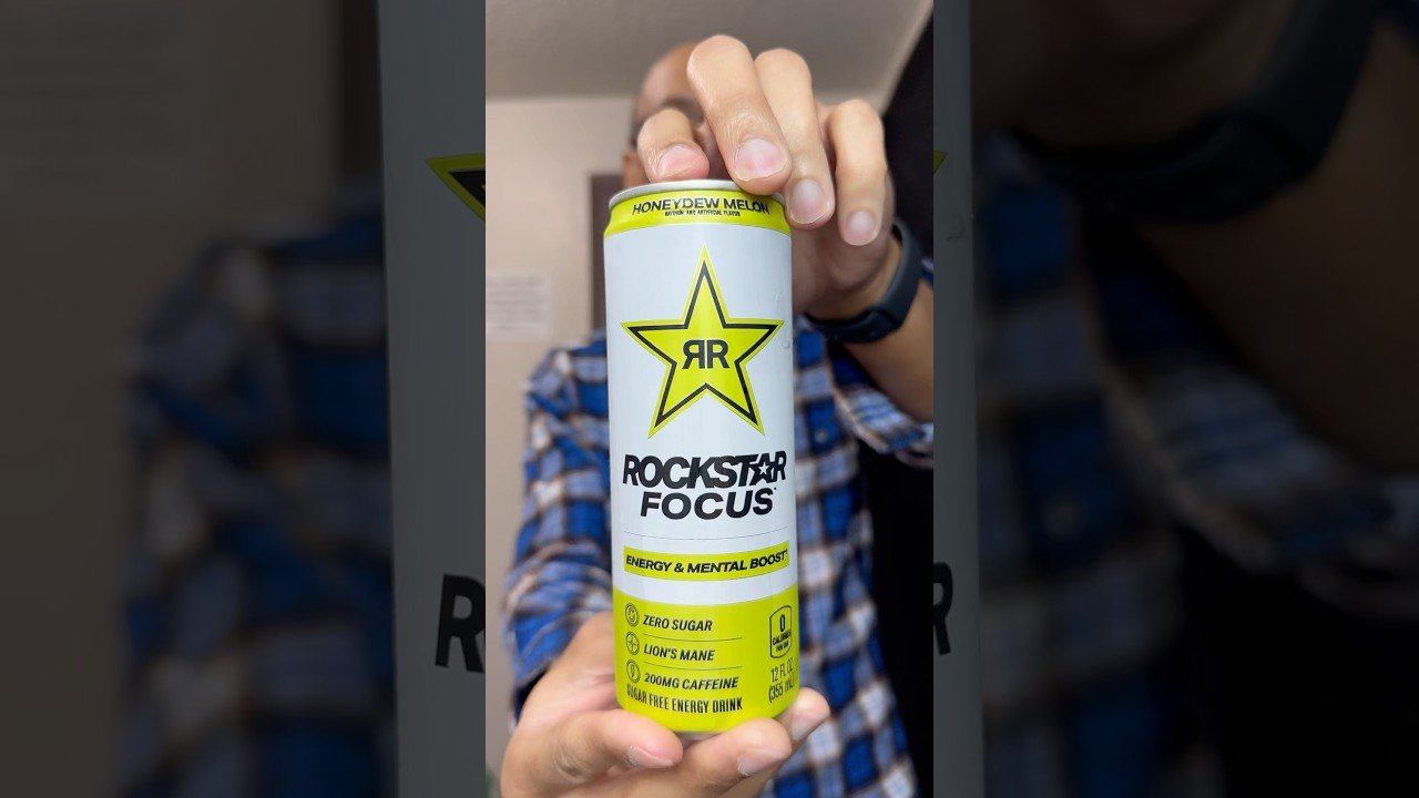 🍈 Honey Dew Melon Rockstar Focus energy drink⚡️ #soda #fruit #melon #Rockstar #foodie #food